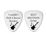 SMARGO I Couldn't Pick A Better Brother Guitar Picks Plectrum Gifts For Birthday Christmas Presents Best Brother Ever From Sister