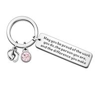 SMARGO Midwife Appreciation Gift Obstetrician Thank You Keyring OB-GYN Maternity Nurse Keychain Gynecologist OB Doctor Gift OB Student Graduation Retirement Gift Employee Coworker Farewell Present