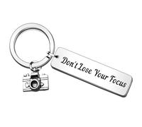 SMARGO Photographer Gifts Camera Lovers Keyring Don't Lose Your Focus Key ring Christmas Graduation Birthday Gifts for Photography Photo Club Gift Camera Encouragement Gift