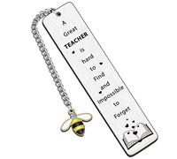 SMARGO Teacher Gifts Teacher Bookmark Christmas Graduation Teacher Appreciation Thank You Gifts for Teacher Gifts for Women Men Summer Back to School End of Year Birthday Present from Student