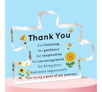 SMARGO Thank You Gifts for Women Men, End of Year Teacher Principal Appreciation Gift, Bosses Day Gifts for Women, Christmas Coworker Boss Supervisor Mentor Manager Secretary Acrylic Plaque