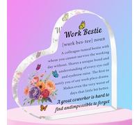 SMARGO Work Bestie Gifts for Women Coworker Friends Birthday, From Coworkers to Friends Gifts for Retirement Farewell Mothers Day, Funny Work Bestie Definition Signs for Friend At Work