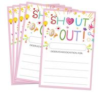 SMARSTICKER Shout Out Cards For Employees 60 Pcs Recognition Appreciation and Recognition Reward Card 4×6 Inch Encouragement For School or Work Bulletin Board