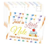 SMARSTICKER Teacher Positive Postcards 4X6 inch Motivational Thank You Notes Cards from Teachers Classroom Good Behavior Incentive Cards for Preschool Students Kids Teacher Supplies 50pcs (Color1)