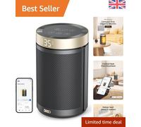 Smart 1500W Electric Space Heater - Silent Portable Ceramic Heater with Alexa
