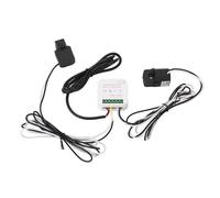 Smart 2 Way WiFi Energy Meter Bilateral KWh Power Consumption Monitor with 2 80A CT Sensors for Solar Homes and Stores Real Time Measurement App Control Safety Protection