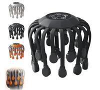 Smart 20-Claw Electric Head Massager Scalp, Octopus Head Massager Scalp, Wireless 360° Deep Intelligent Octopus Massage, for Home and Travel (Black,S Motor)