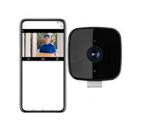 Smart 2K Window Security Camera,2K Dome Security Camera for Indoor Use, 3MP Ultra-Clear Picture with Enhanced Color Night Vision, Wireless Stick-On Installation(Without TF card)