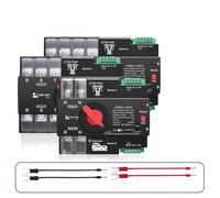 Smart 2P 3P 4P Timer 230V Dual Power Automatic Transfer Switch63A 100A 125A 1pcs(3P 220V WIFI ATS,100A)