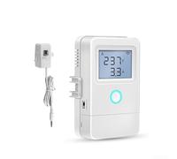 Smart 3-Phase Energy Meter for Tuya App, WiFi 100A Current Transformer with 16A On/Off Relay, LCD Screen Power Monitor, Temperature Alarm, No Hub Needed(1CH)