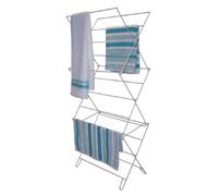Smart 3 Tier Cloths Airer Value, Silver, 53.8 x 53.4 x 3.8 cm