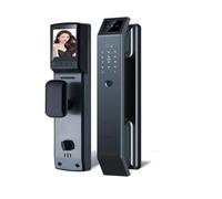 Smart 3D Face Door Lock Security Camera Fingerprint Password Biometric Electronic Key Unlock