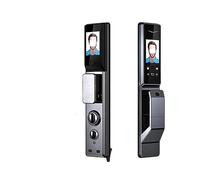 Smart 3D Face Recognition Door Lock Security Intelligent Lock Biometric Electronic Fingerprint Door Lock (Color : K4Gray-30240)