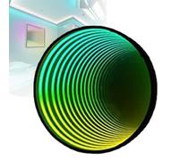 Smart 3D Tunnel Infinity Mirror Light with RGB LED, App and Remote Control for Home Decor and Entertainment