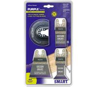 Smart 4 Piece Titanium Alloy Bi-Metal OIS Oscillating Multi Tool Blade Set