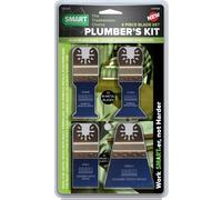 Smart 4 Piece Trade Plumbers OIS Oscillating Multi Tool Blade Set