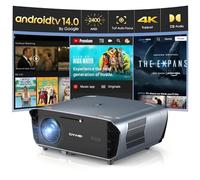 Smart 4K Projector with Certified Apps, DB Audio, ToF Auto Focus, 2400 ANSI Daytime Projector 4K HDR, with Google TV, NFC, WiFi6, Bluetooth 5.4,HDMI ARC, for Home Cinema/Outdoor Movie Gaming TV