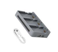 Smart 4Slot Battery Charging Station for Photography Gear Efficient Power Distribution Overheat Intelligent Battery Device