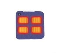 Smart 5V Heated Seat Pad, Temperature Settings and Graphene Heating Element, Portable Non-Slip Cushion for Indoor Office, Garden Bench or Outdoor Camping Use(Navy blue 45x45cm)