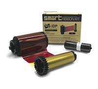 Smart 650634 Full Colour YMCKO Printer Ribbon with Cleaning Roller - 250 Prints. Suitable 30 50 Printers.