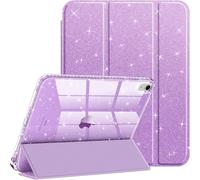 Smart 8 Case with Soft PU Back Cover, Please Refer Emerald for Compatibility - Glitter Purple