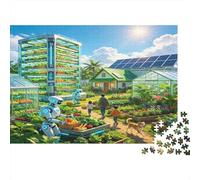 Smart Agriculture Technology Jigsaw Puzzle for Adults 1000 Piece Jigsaw Puzzle Paper Farm Landscape Puzzle Game for Family Relax Focus Gift 52x38cm/1000pcs