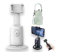 Smart AI Facial Recognition Phone Tripod, 360 Rotation Auto Face Tracking Tripods, Gesture Control&Rechargeable Smart Shootingfor Content Creators, Vlogging & Streaming (CW)