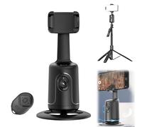 Smart AI Facial Recognition Phone Tripod, Phone Holder For Video Recording, Auto Face Tracking Tripod 360 Rotation With Stand, Content Creator Essentials, With Remote And Gesture Control