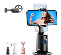 Smart Ai Facial Recognition Phone Tripod, Smart Ai Facial 360 Face Tracking , Auto Face Tracking & 360° Rotating Selfie Stick, For Content Creator Essentials (Standard,Black)