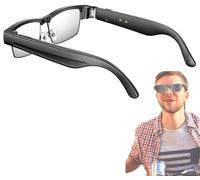 Smart AI Glasses | 8MP Camera & ChatGPT Support | 1080p Video Recording | Sunglasses with Real-Time Translation | 1200p Stabilization | Bluetooth 5.4 Smart Glasses for Travel (White)