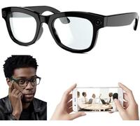 Smart AI Glasses, Hands-Free Camera Audio Sunglasses with 500W Ultra-Wide | Triple-array noise-cancelling mic, Wi-Fi wireless transfer, 250mAh rechargeable battery, tap touch control, mobile APP manage