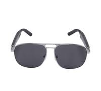 Smart AI Glasses with 100+ Translations, Bluetooth 5.3 Polarized Sunglasses AI Translator Built in Mic Speaker, Smart Eyewear for Gaming Meeting Travel (Black)