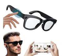 Smart AI Glasses with Camera | Voice Control | Bluetooth 5.3 | WiFi 4.0 | ENC Noise Cancelling | Music Call Translation ChatGPT Assistant App Compatibility Bluetooth Glasses for Men and WomenA