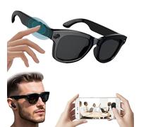 Smart AI Glasses with Camera | Voice Control | Bluetooth 5.3 | WiFi 4.0 | ENC Noise Cancelling | Music Call Translation ChatGPT Assistant App Compatibility Bluetooth Glasses for Men and WomenA