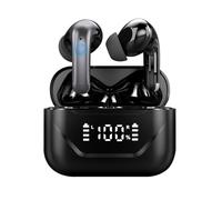 Smart AI Language Translation Earbuds Bluetooth-Compatible 5.4 144 Languages Real-time Two-Way Earbuds Long Battery Life Translator Device ANC Noise Canceling for Travel Business Learning (Black)