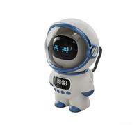 Smart AI Robot Speaker With -Bluetooth 5.1 EDR, FM Radio & Alarm Clock Function, Interactive Learning -Companion For Kids(White)