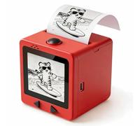 Smart AI Voice Command Sticker Printer, Mini Thermal Label Maker with Display, Inkless Portable Sticker Machine for Home Office Study DIY, Includes 5 Rolls Paper