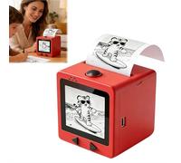 Smart AI Voice Sticker Printer Box, Magic Thermal Stickers Maker with Screen Display, Inkless Portable Sticker Box for Home, Office, Study & DIY Projects
