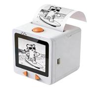 Smart AI Voice Sticker Printer Box with Display Mini Thermal Label Printer for Home Office Study & DIY Projects 5 Rolls Paper Included