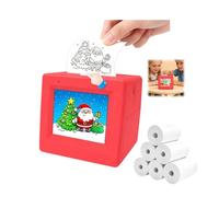 Smart AI Voice Sticker Printer with 6 Paper Rolls,Portable Sticker Maker | Mini Thermal Printer with Paper Rolls，for DIY Crafts, Gift ,Toy for Girls Boys Ages 3+，Mini Portable Sticker Maker Machine