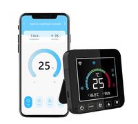 Smart Air Conditioner Controller: WiFi Thermostat for Home, Programmable Thermostat with Temp Humidity Sensor, Smart IR AC Control for Portable, Window AC & Heat Pumps, Compatible with Alexa, Google
