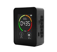 Smart Air Quality Guardian, Portable CO2 Detector with Innovative Color-Coded Alerts, High-Precision Indoor Air Pollution Tester, LCD Display, Anti-In