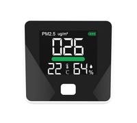 Smart Air Quality Monitor - Indoor Dust Monitor, Air Composition Monitor | Formaldehyde Detector, Pollution Monitor, Temperature Humidity Meter, Dust Tester, Detect Indoor HCHO/TVOC/PM2.5