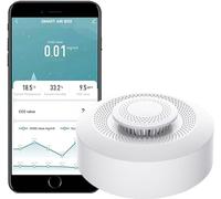 Smart Air Quality Monitor:Tuya WiFi Indoor Air Quality Meter Detects CH2O, CO2, VOC Concentration, Temperature and Humidity, Thermometer Humidity Monitor