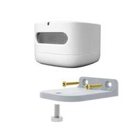 Smart Air Quality Monitor Wall Mount Bracket Shelf Holder For Amazon (White)