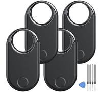 Smart Air Tracker Tags 4 Pack, 2025 New Bluetooth Tracker Item Finder Work with Apple Find My (iOS Only), Smart tags for Luggage/Key/Wallet, Air Tags Multi-functional tracking, Replaceable Battery.