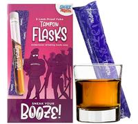 Smart Alec Novelty Tampon Flask - 5 Leak-Proof Fake Hidden Flasks Liquor for Women | Alcohol Tubes Perfect Concert, Cruise, Sports Event, & Party Using (SA001)