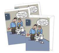 Smart Alex Men's Funny Adult Birthday Greeting Card (5 x 7) by | 3 Pack + 3 Envelopes (Star Trek Captain's Log)