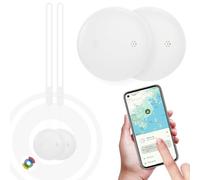 Smart Android Tracker Tag - Bluetooth Smart Tag 2 Pack Work with Google Find Hub, Tracker Devices, Item Finder for Key, Luggage, Suitcase, Wallet Bike, Backpack, Key Finder, Replaceable Battery