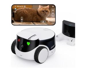 Smart Animal Robot Enabot EA0405 ROLA Petpal White And Black